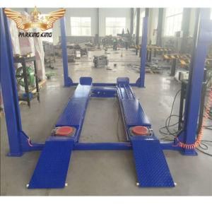 Wheel Alignment Four Post Car Lift with Rolling Jack