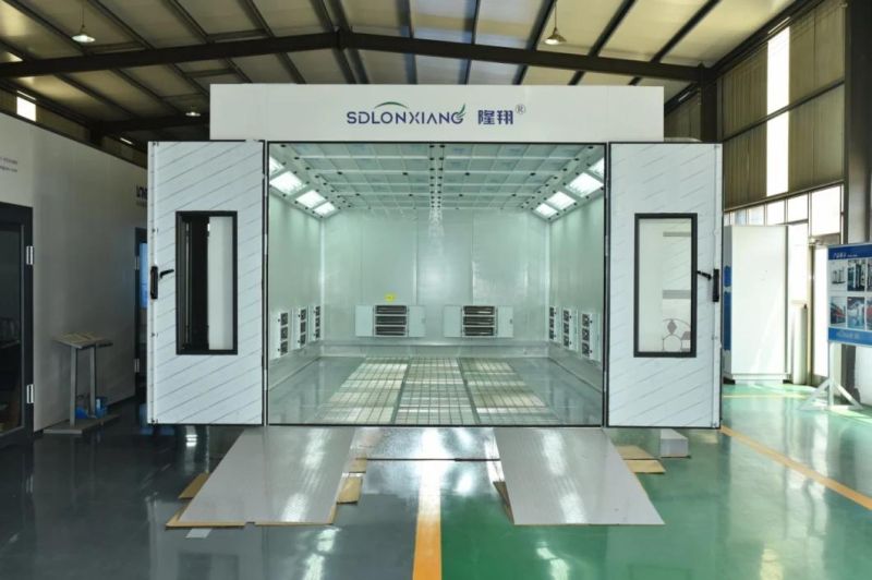 Environmental Protection Automatic Infrared Lamp Heating Paint Spray Booths with LED Light