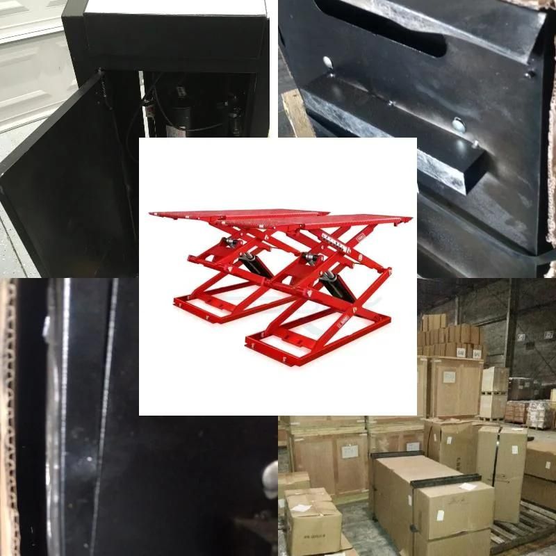 3t CE Approved Ultrathin on-Ground Mounted Scissor Car Lift for Sale