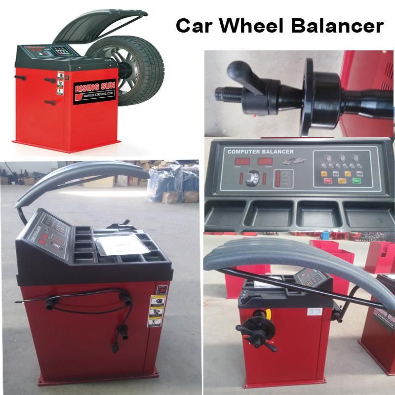 Semi Automatic Wheel Balancing Machine Auto Shop Equipment