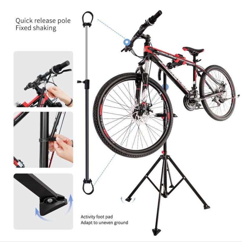 Bicycle Repair Accessories Work- Stand Racks Usage for Home Bike