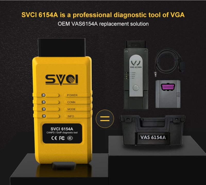 Svci VAS6154A WiFi Professional Auto Scanner Cover All Models and Function of VAS6154 Support Can Fd and Doip Protocol