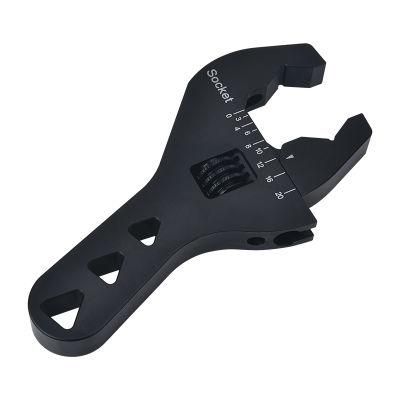 Adjustable an Fitting Wrench 3an-20an Black Anodized Short Tools Spanner