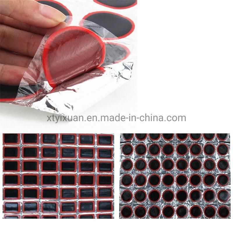 Round Square Rubber Cycle Puncture Repair Tools Bicycle Tire Patch