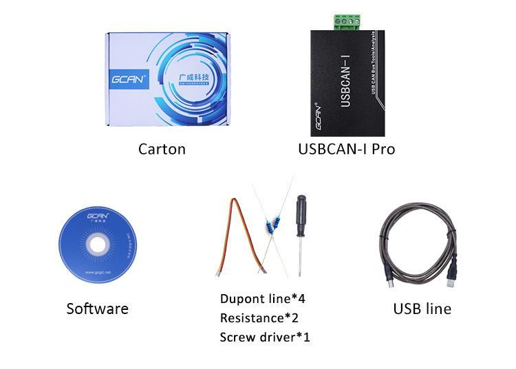 Gcan USB-Canbus Analyzer Data Debug Card J1939 Automotive Debugging Analysis