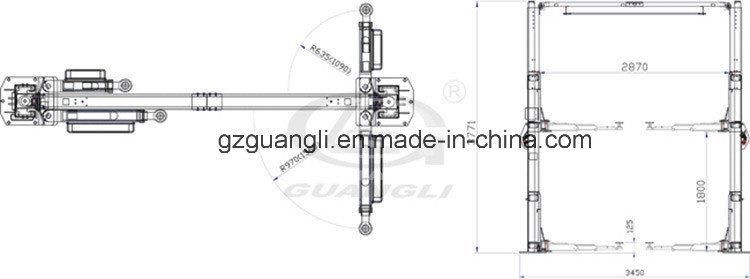 Auto Home Garage Two Post Car Lift with Best Price