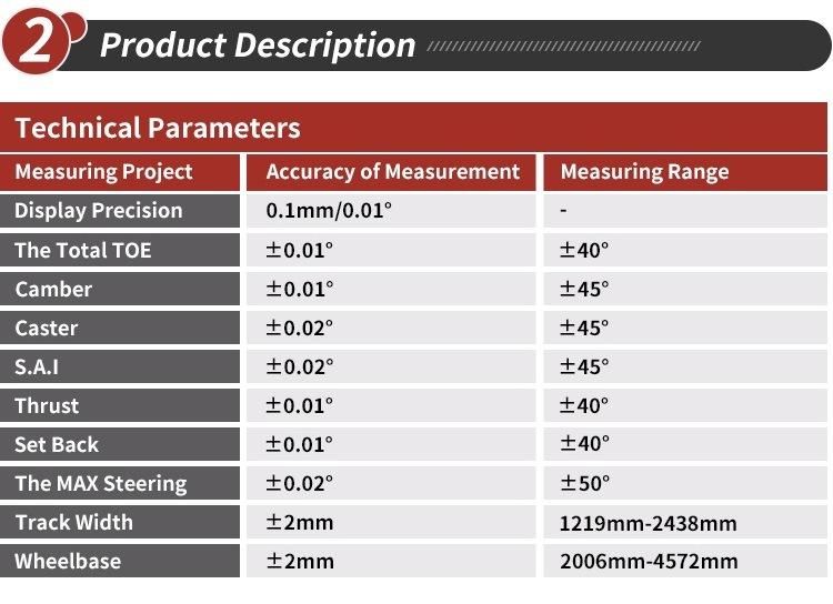 High Quality Auto Tools 3D Wheel Alignment for Garage Equipment