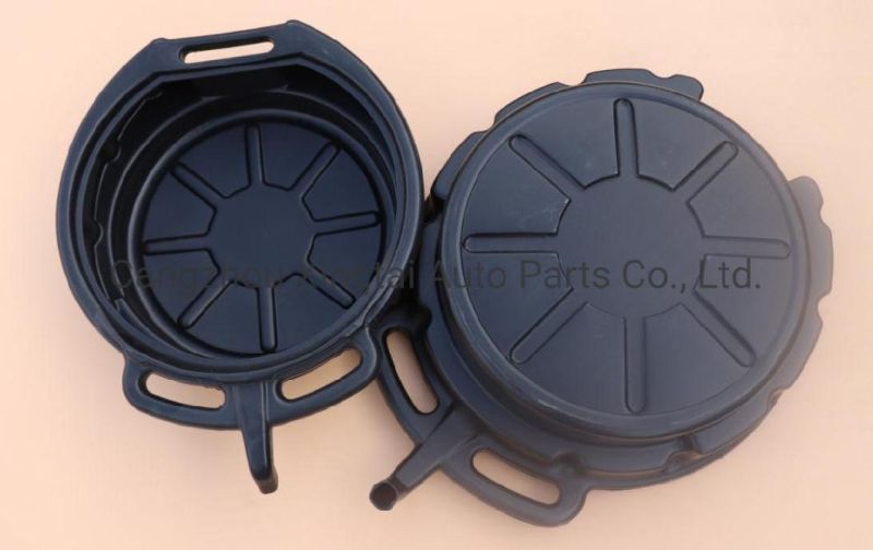 Black 7 Litre Oil Drain Pan Tray