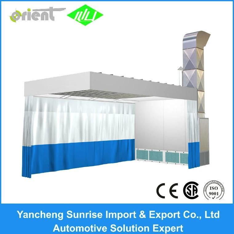 Factory Supply Painting Spray Booth with Curtain