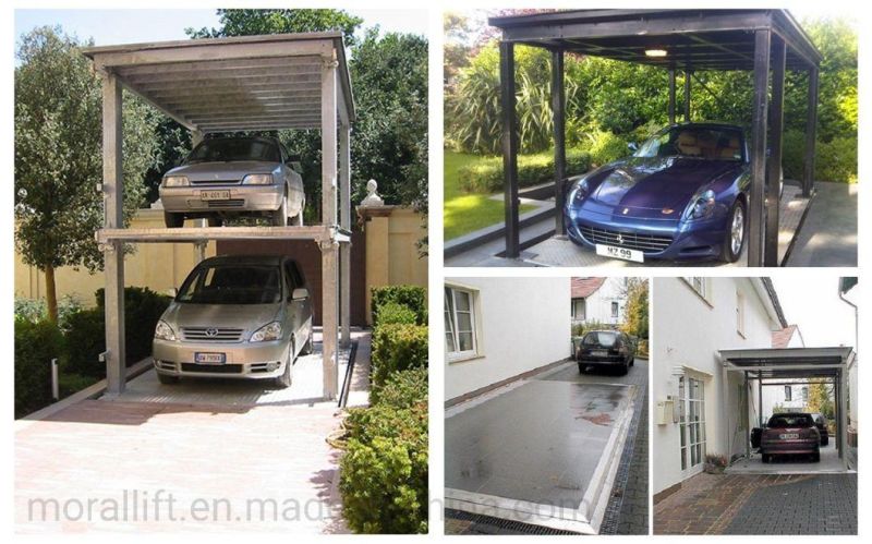 Hydraulic driven parking lift for garage