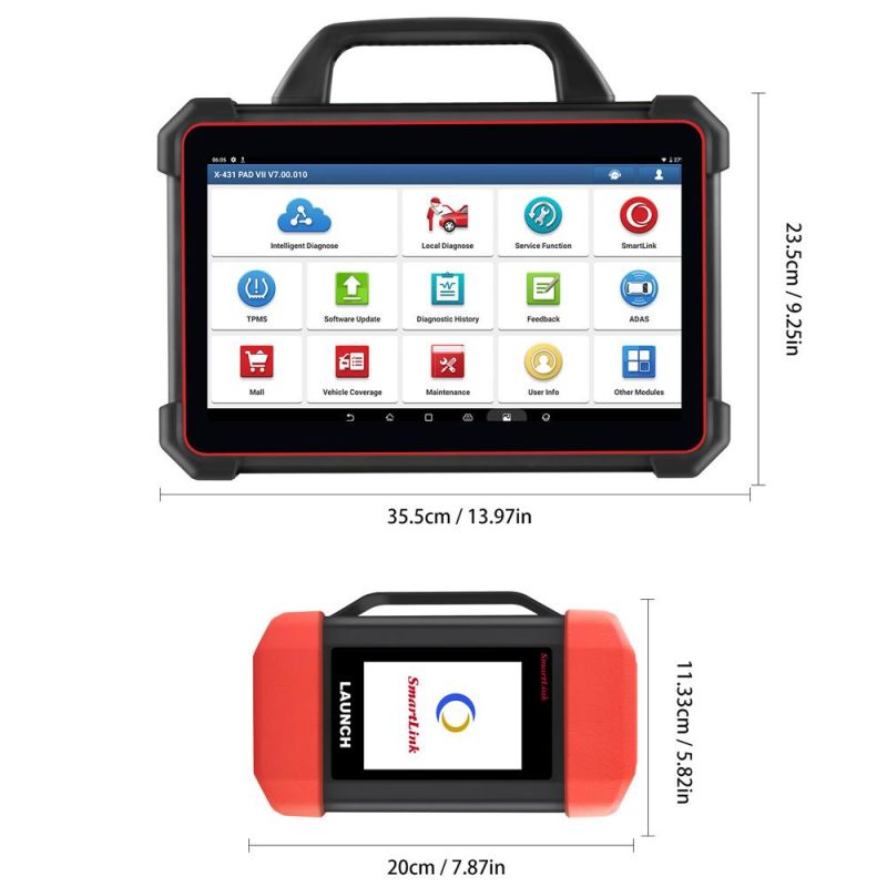 Launch X431 Pad VII X-431 Pad VII Pad 7 with Adas Calibration Automotive Diagnostic Tool Support Online Coding and Programming