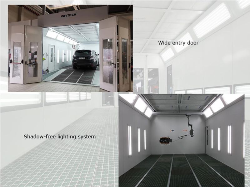 Rear Semi Downdraft High Efficiency Spraying Painting Room for Auto