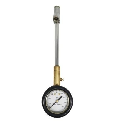 Heavy Duty Vehicle Tools Tire Pressure Gauge 200psi with Dual Head Chuck for Car, Truck, Motor