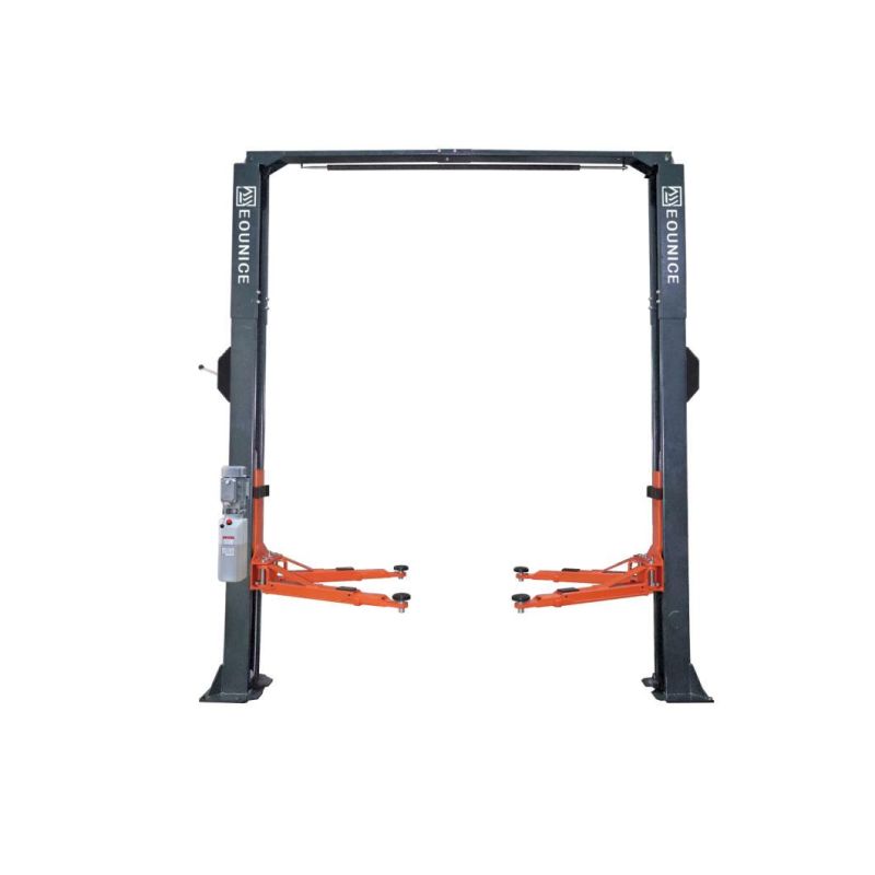 4000kg Equipment Vehicles Clear Floor Hoist Single-Ponit by Manualhydraulic Auto Two Post Car Lift / Garage Equipment