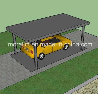 Car Hydraulic Scissor Parking Garage Lift with Roof