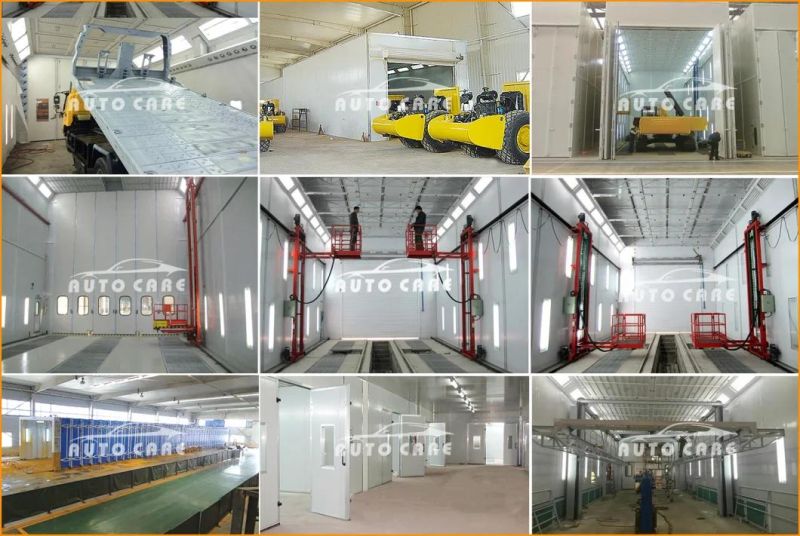 Big Bus Truck Vans Spray Paint Booth with 3D Lifting