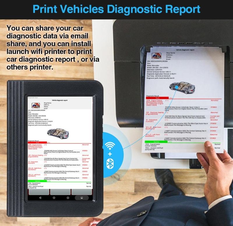 Launch X431 V OBD2 Scanner Complete Auto Diagnosis Obdii Test