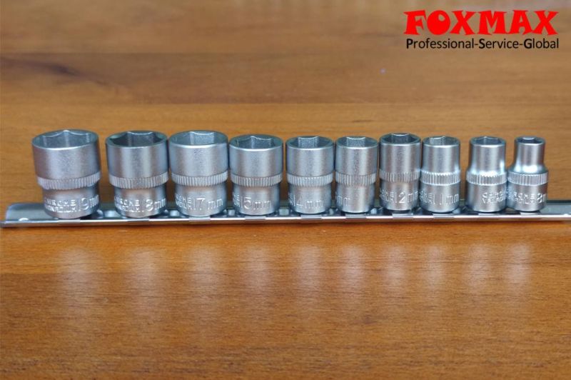 Perfect 3/8′′ 10PCS 50BV30 Metal Socket Set (FST-45)