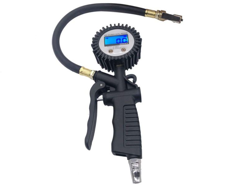 Tire Inflator Gauge with Air Chuck 100psi New Design Digital Tire Inflator Gauge