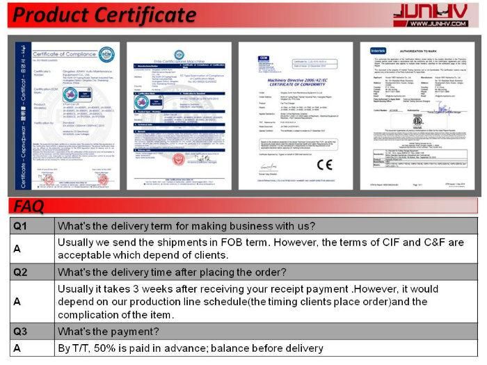 Manufacture & Export "Junhv" Brand Two Post Car Hoist Jh-5000c