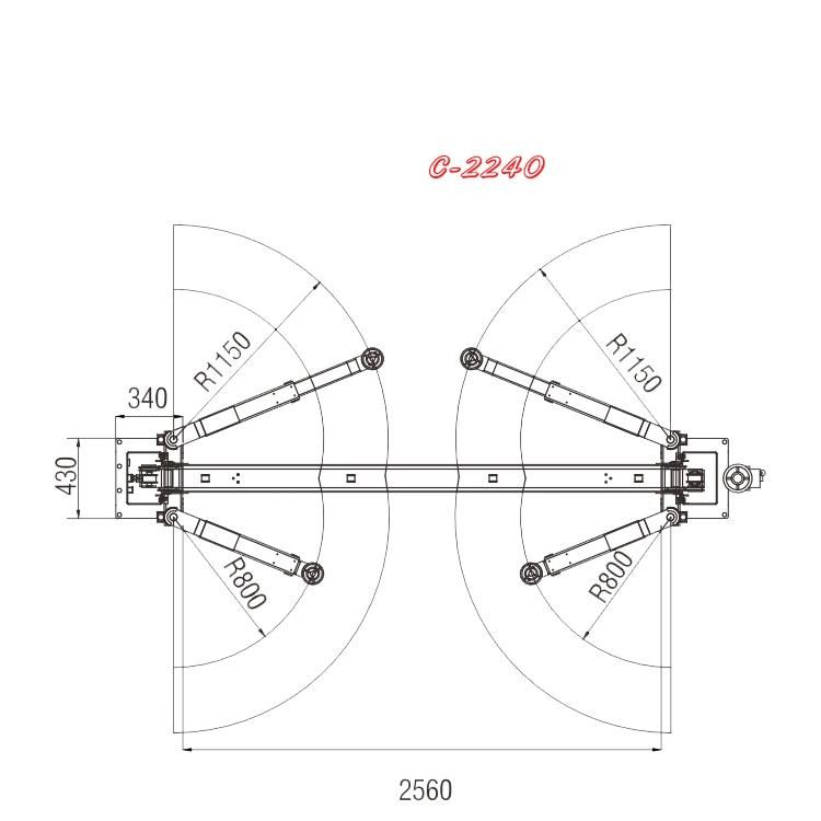 Vico Elevator Auto Car Vehicle Hydraulic Car Lift