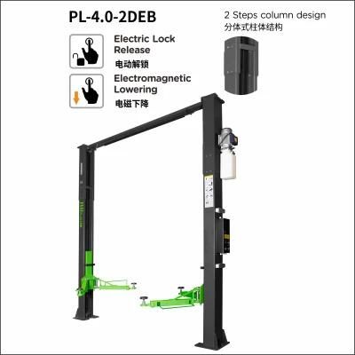 Puli 4t/8840lbs Electric Two Post Car Lift Arch Clear Floor Plate Car Jack Garage Equipment Hydraulic Lift on Sale Pl-4.0-2deb