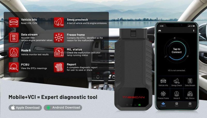 Eucleia Tabscan 6154c Diagnostic and ECU Coding Tool Support J2534, PDU & Doip Protocols