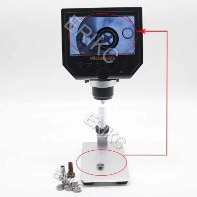 Erikc E1024032 Digital Industrial Stereo Microscope with Camera Screen Electronic LCD Microscope Cyclic Record Automatic Shutdown