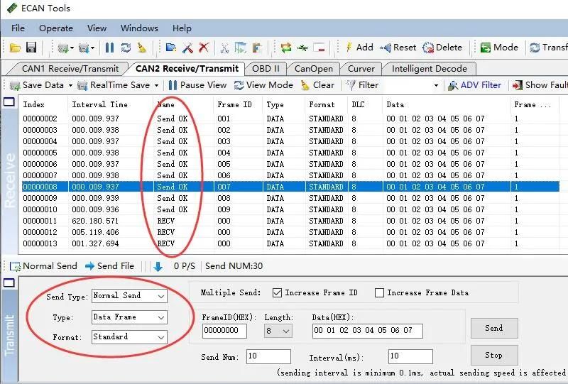 Gcan Can Bus Test Box Induction Read Decoder