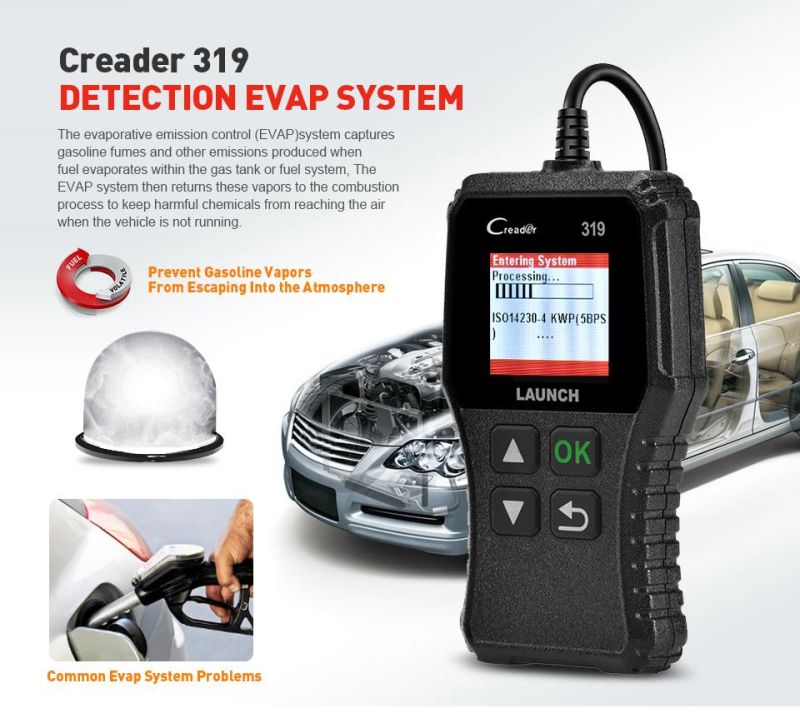 Launch X431 Creader 319 Cr319 Auto Code Reader Full Obdii Eobd Automotive Diagnostic Tool OBD2 Scanner Launch Cr3001