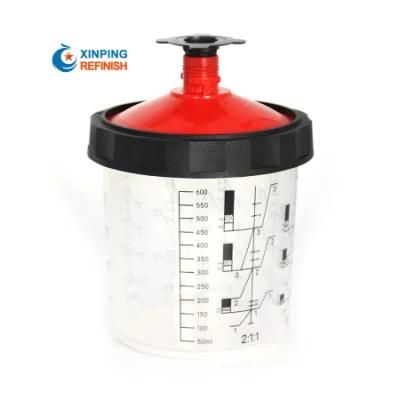 Customizable Color Lid Disposable 650ml 190mic Paint Preparation System Cup