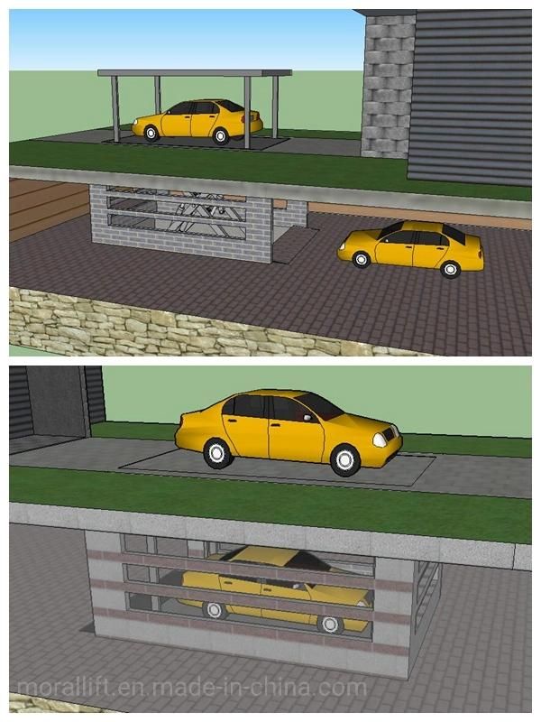 Invisible car parking system garage lift