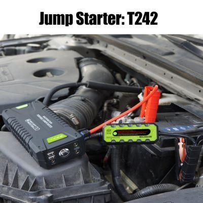 1000A Peak Current Portable Jump Starter Power Booster for Car &amp; Truck