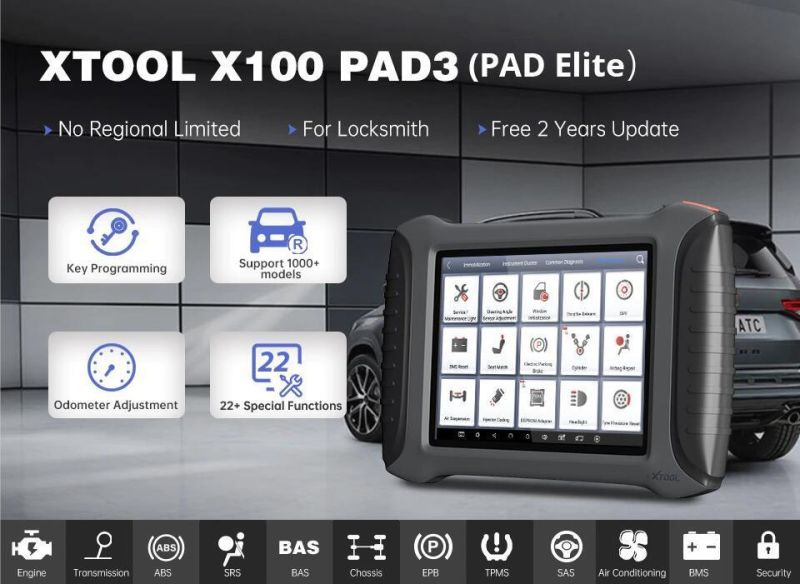 Xtool X100 Pad3 Plus Kc501 with M821 Adapter Support Mercedes-Benz All Key Lost