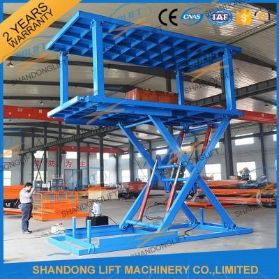 3t 3.4m Hydraulic Scissor Car Self Lift Stacker with Ce