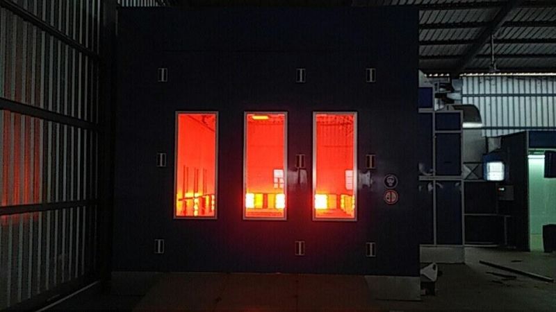 Cost-Effective Diesel Heater Spray Infrared Booth