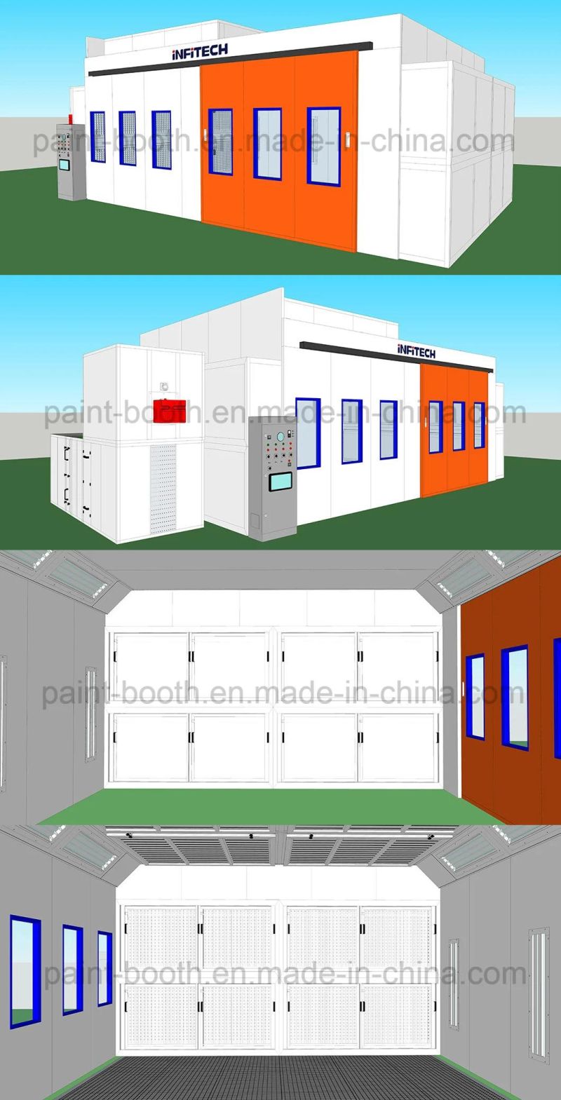 Infitech Durable Economical Furniture Paint Cabin for Sale