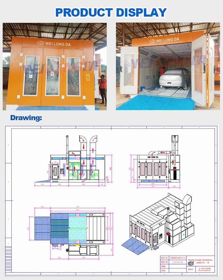 Wld9000au (CE approved) Spray Booth for Painting Equipment