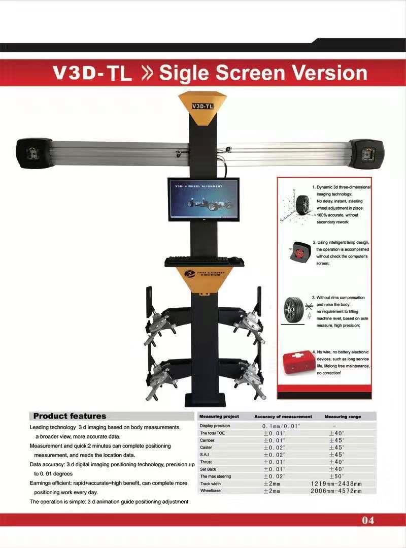 Using Dynamic Machine Vision Algorithm Technology Good Quality Multifunction Wheel Alignment Machine Price