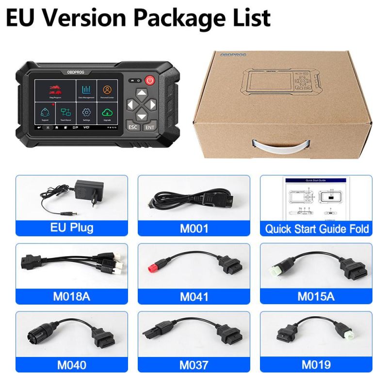 Obdprog Moto 100 All System Motor Diagnostic Tool Engine ECU Coding ABS a/F Adjust TPMS Epb Auto Motorcycle Analysis Scanner