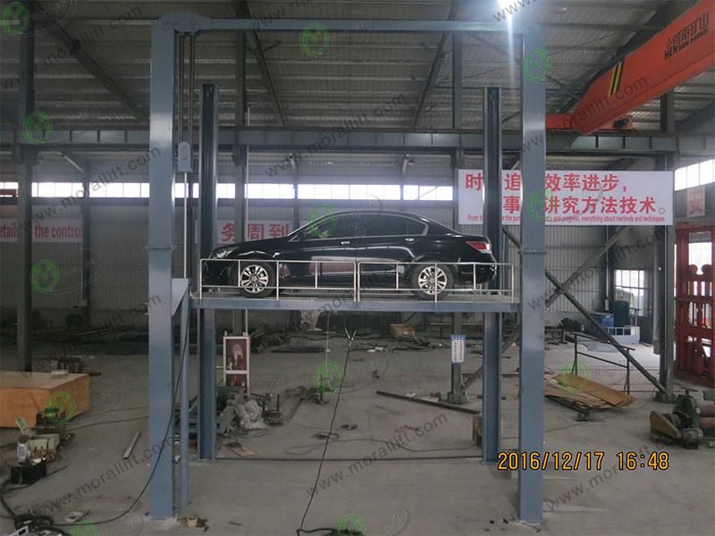 Four Post Hydraulic Car Parking Lift for Home Use