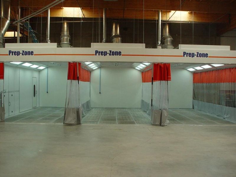 Auto Repair Equipment Paint Pre Prepration Station Bay