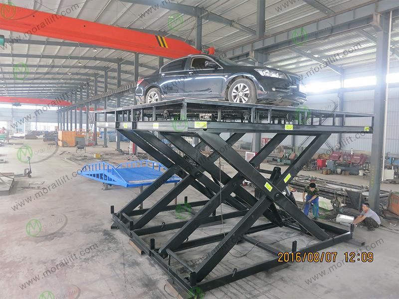Hydraulic Rotational Lift Stage with Turntable Top