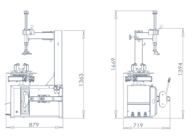 Semi Automatic Car Service Machine Cheap Tire Changer with CE