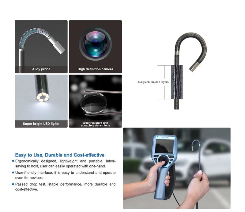 Coantec Me+ Series 6.0mm Probe 1m Length Automotive Videoscope Borescope