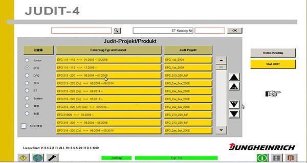 Forklift Diagnostic Tools Judit-4 Jungheinrich Diagnostic Scanner Kit Judit Incado Box Judit 4.35 Plus Panasonic CF19 Laptop