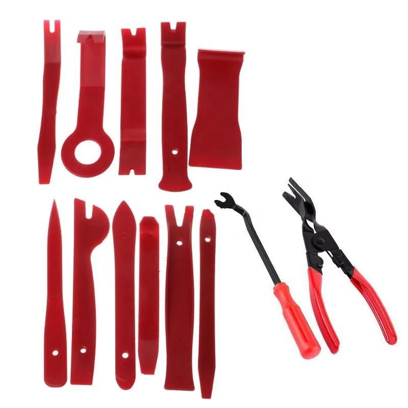 13PCS Portable Auto Car Radio Panel Door Clip Panel Trim Dash Audio Removal Installer Pry Kit Repair Tool