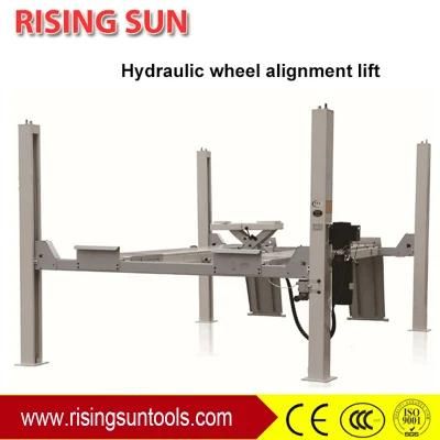 Hydraulic 4 Post Vehicle Lift for Wheel Alignment