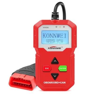 2.4 Inch Screen Konnwei Universal Auto Diagnostic Tool OBD2 with Printer