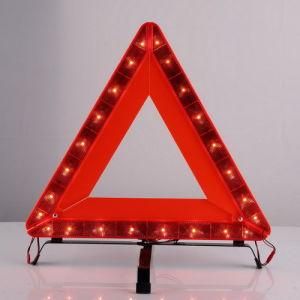 Foldable Roadside Emergency USB Rechargeable LED Car Warning Triangle